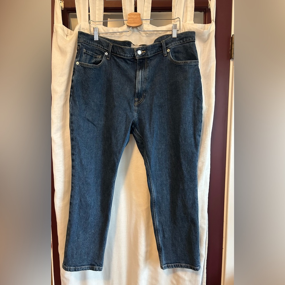 Everlane Blue Denim Crop Original Cheeky Jeans